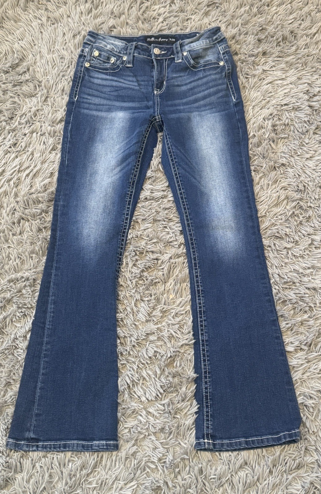 Stella In Dreams Jeans Womens 29X29.5 Wing Embellished Bootcut Western Festival
