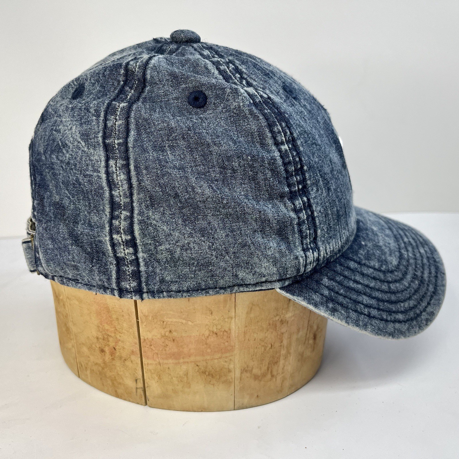 adidas Blue Denim Stone Washed Cap OSFW 100% cotton Adjustable back strap