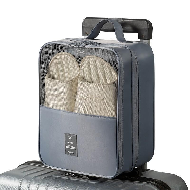 Travel Shoe Bag Storage Bag Washed Diagonal Breathable Mesh Multiple Pairs of Sh