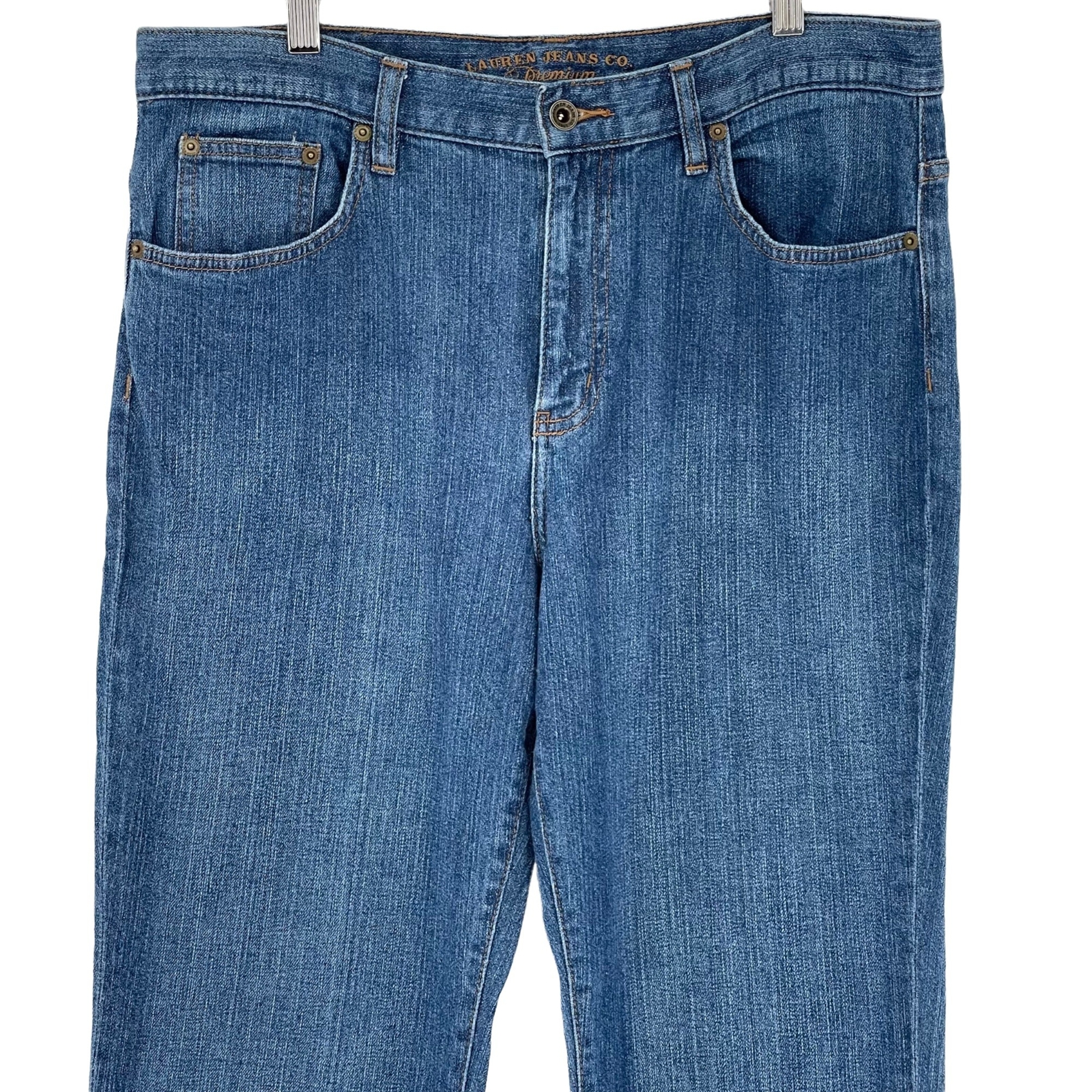 Lauren Ralph Lauren Classic Straight Leg Jeans Medium Wash High Rise Women 12