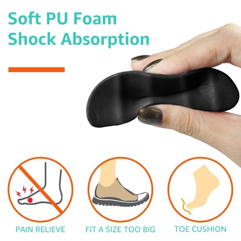 Shoe Filler for Too Big Shoes Soft PU Foam Men/Women Toe Cushion Insert
