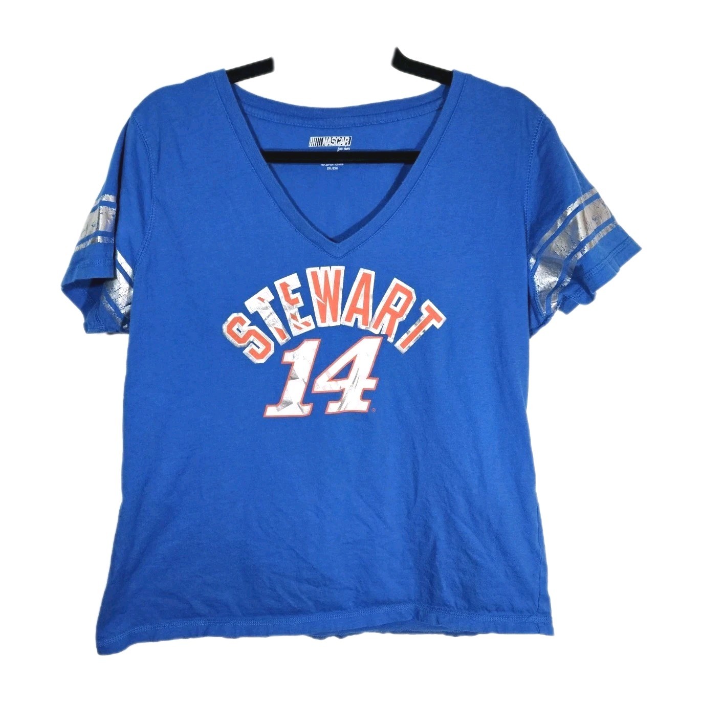 NASCAR For Her Tony Stewart #14 T-Shirt Women’s 2XL Blue Graphic Tee