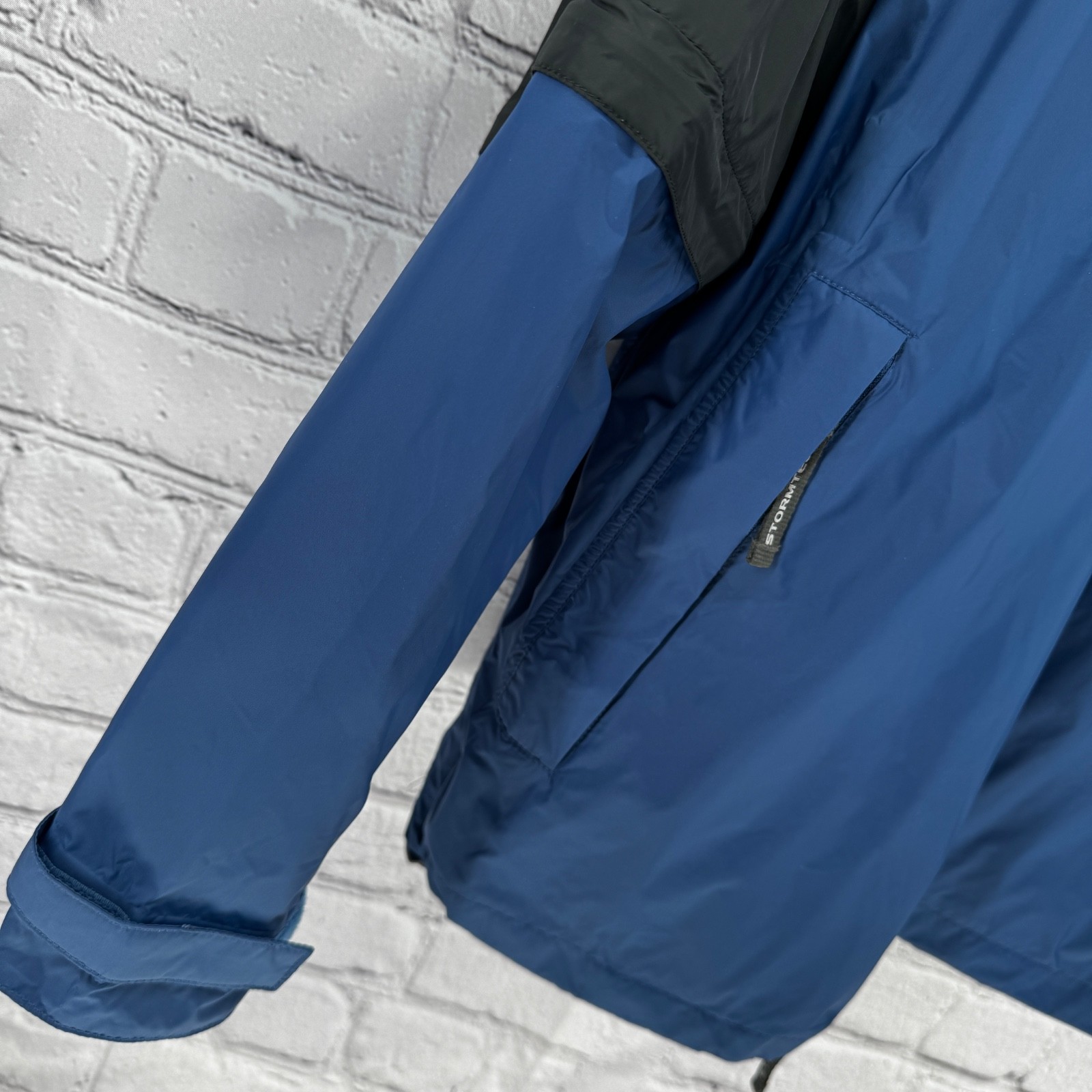 Stormtech Jacket Men’s L Blue Removable Sleeves Waterproof Breathable Full Zip