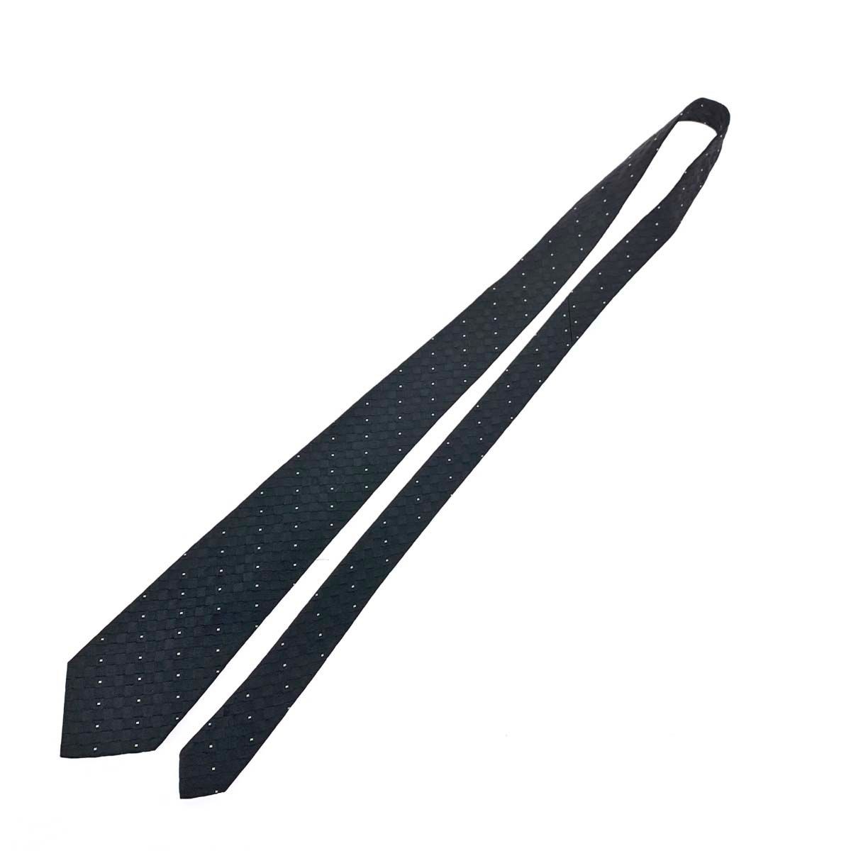 Gianni Versace Vintage Silk Necktie Black Men’s 143cm 8.3cm Pre-owned