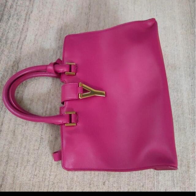 Saint Laurent 2way Shoulder Handbag Bag Fuchsia Pink Size: W:11.8 × H: 7.9 in.