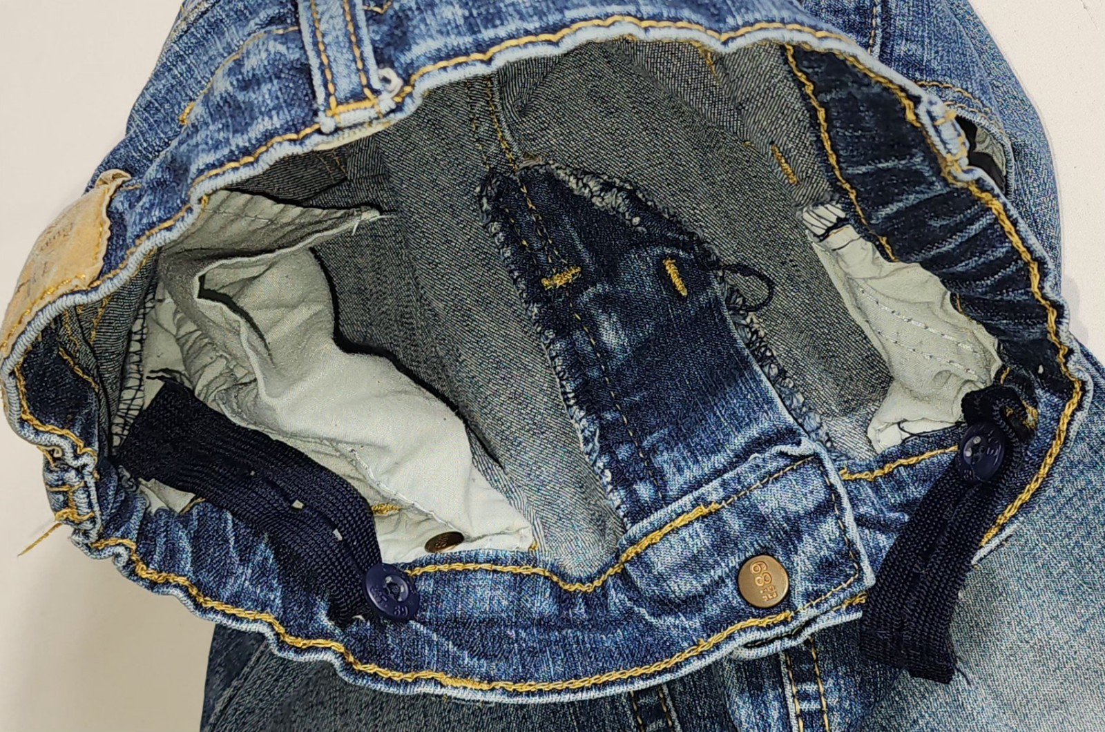 Place Girls Size 6X/7 Bootcut Stretch Denim Blue Jeans Play School