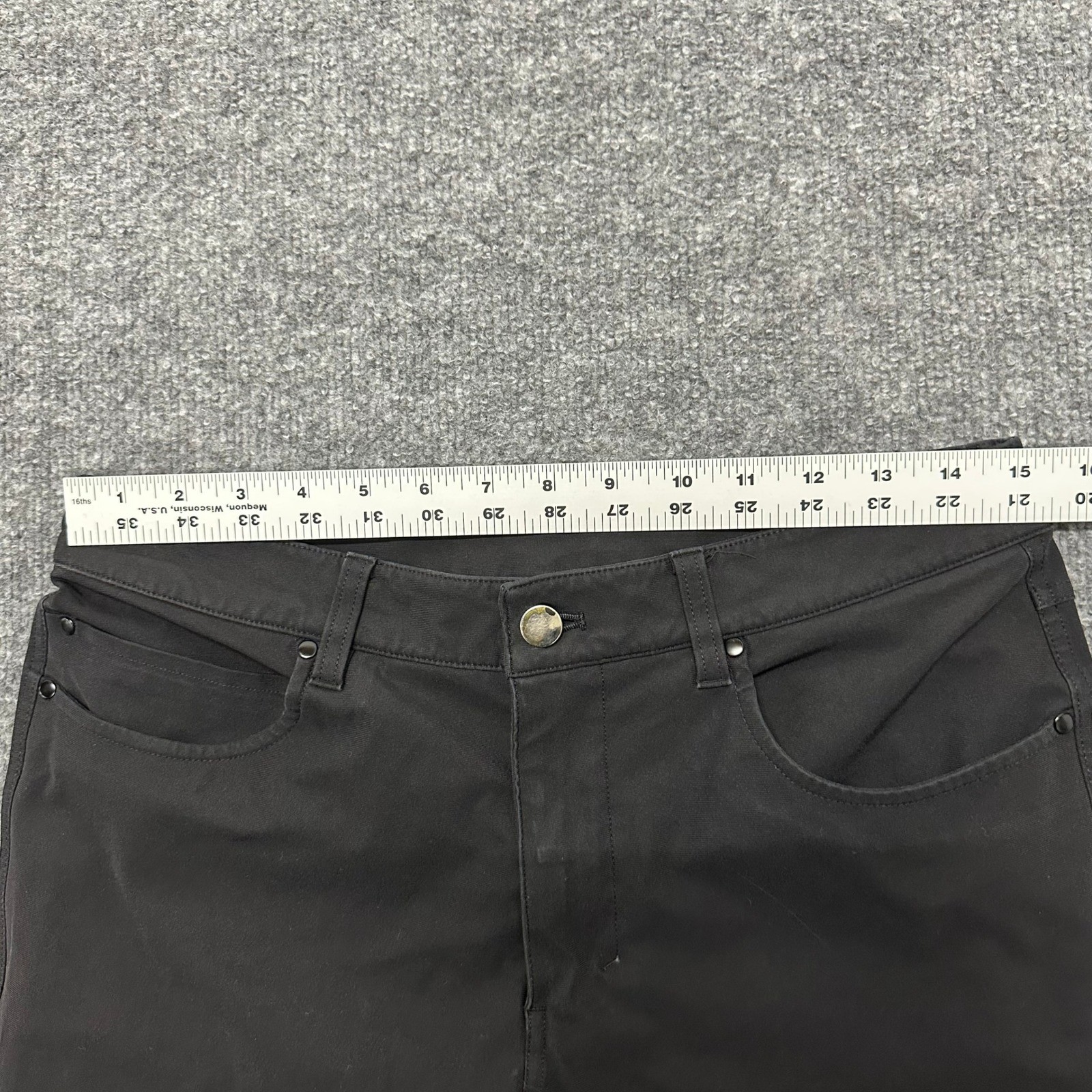 Lululemon Pants Mens Size 30 Black Slim Fit ABC Technical Stretch Casual 30×32