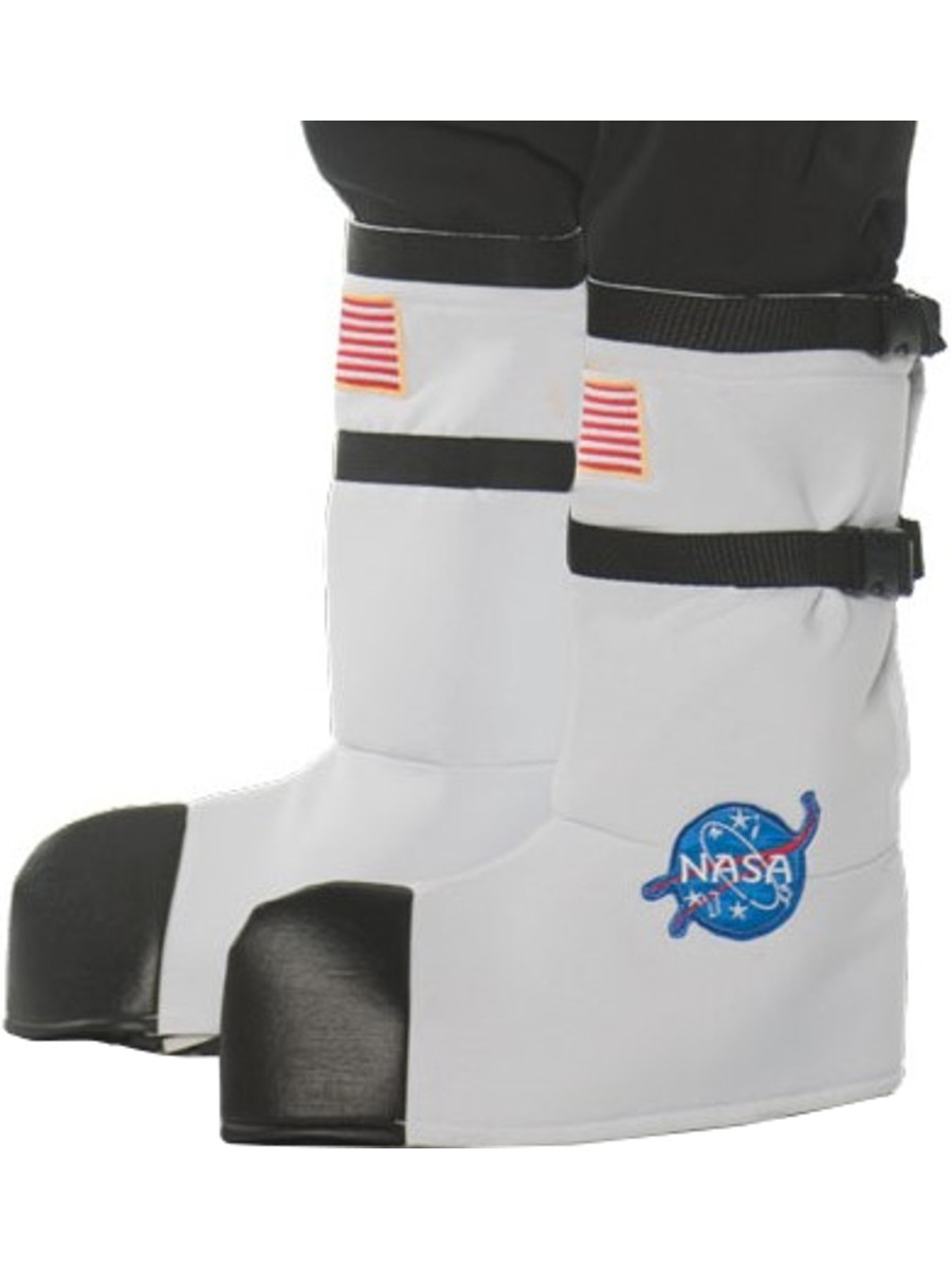 Adult’s White Astronaut Boot Tops Costume Accessory