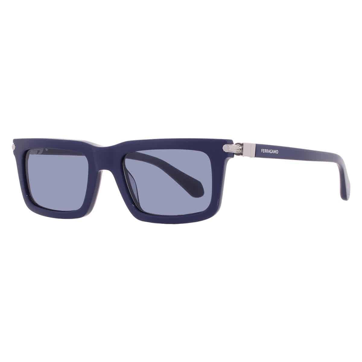 Salvatore Ferragamo Blue Pilot Men’s Sunglasses SF2015S 414 53 SF2015S 414 53