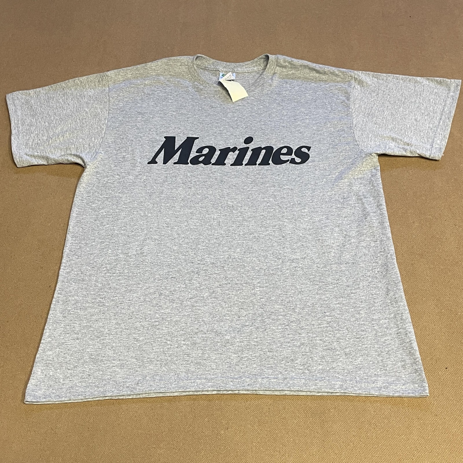 Marines Shirt Mens Large Fruit of the Loom Military Training Tee Cotton Blend
