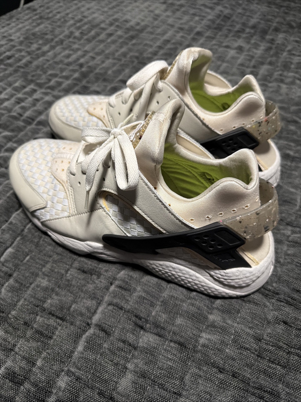 Nike Air Huarache Crater Premium Men’s Sneakers Size 11.5 White/Black DM0863 001