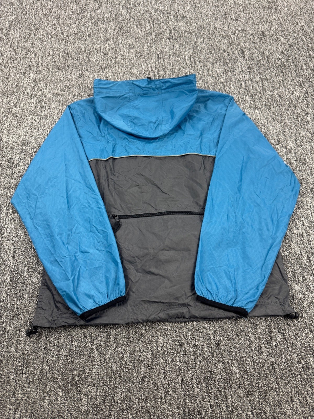 Gap Anorak Jacket Men Small Ripstop Colorblock 1/4 Zip Windbreaker Rain Coat