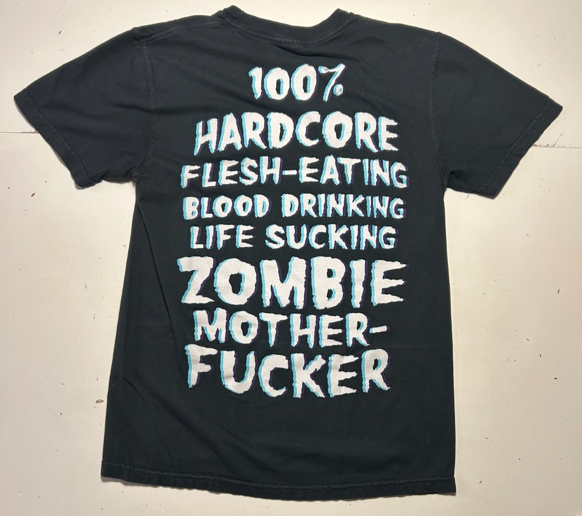 Comfort Colors ROB ZOMBIE PUNK ROCK BAND Black T Shirt Size S
