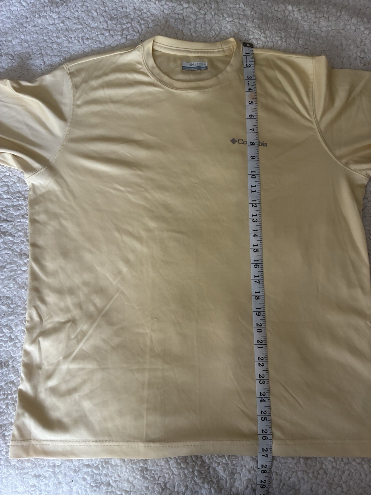 Columbia Sportswear Omni-Shade Sun Protection Shirt, Yellow, Men’s Size Medium