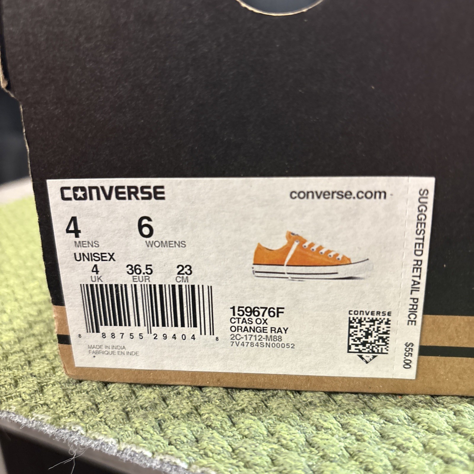 M4 W6 Converse All Star 70 Low Top Orange Ray 159767F