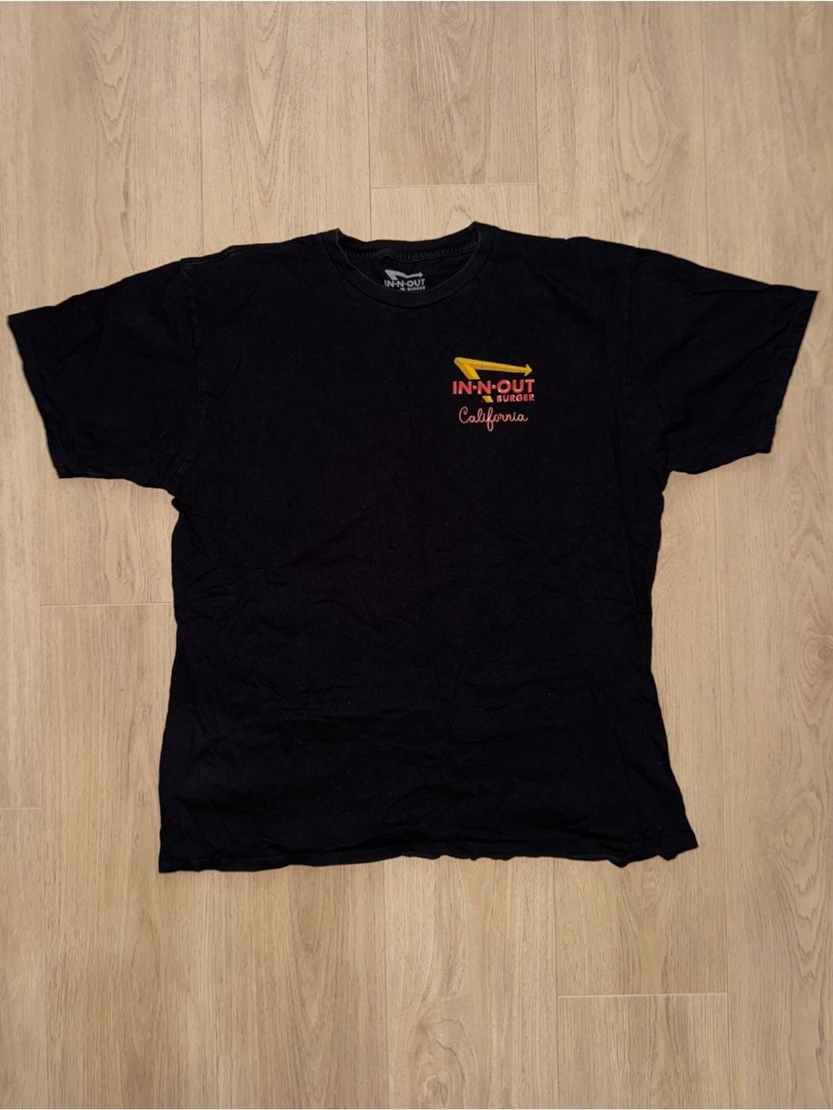 IN-N-OUT Black Short Sleeve Logo Tee