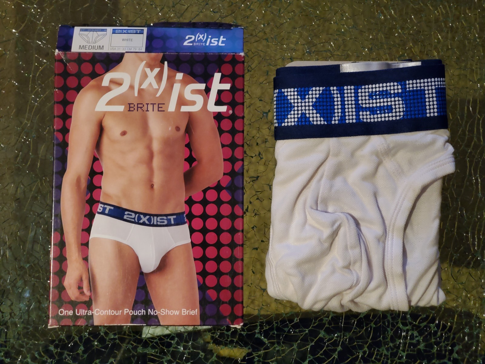 2(X)IST Brite – Men’s Contour Pouch Brief – White – Size M – BNIB
