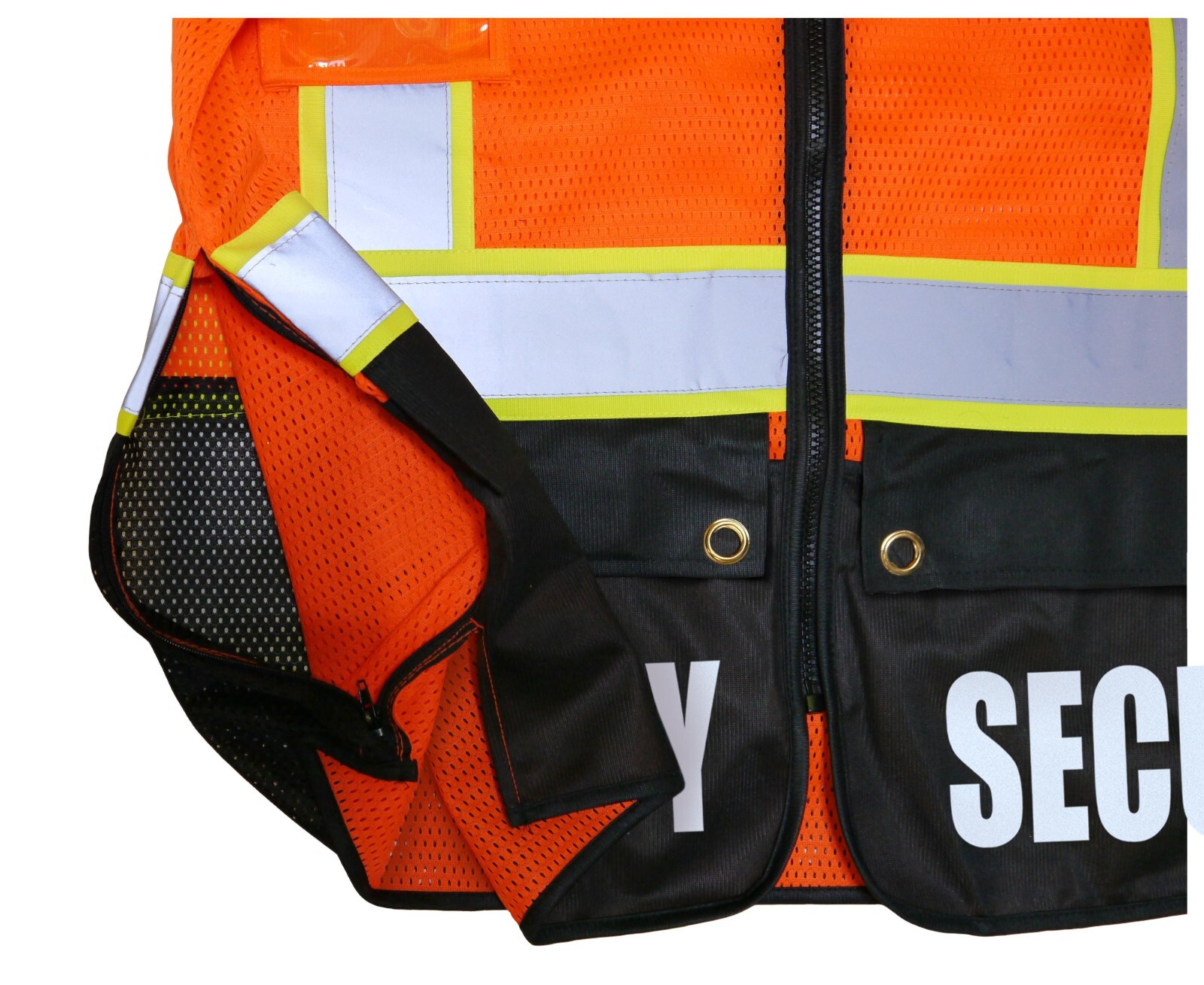 Security Survivor Safety Vest, Type R Class 2, Reflective logo Jumbo back pocket