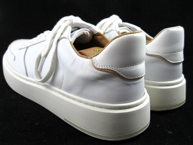 Allen Edmonds “OWEN” Leather Lace Sneakers 10 D White LIGHTLY WORN (546N)