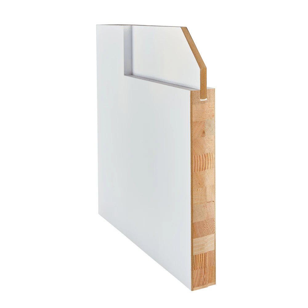 CODEL Doors Shaker Interior Doors 22-in x 80-in White 4-panel Smooth Solid|27429