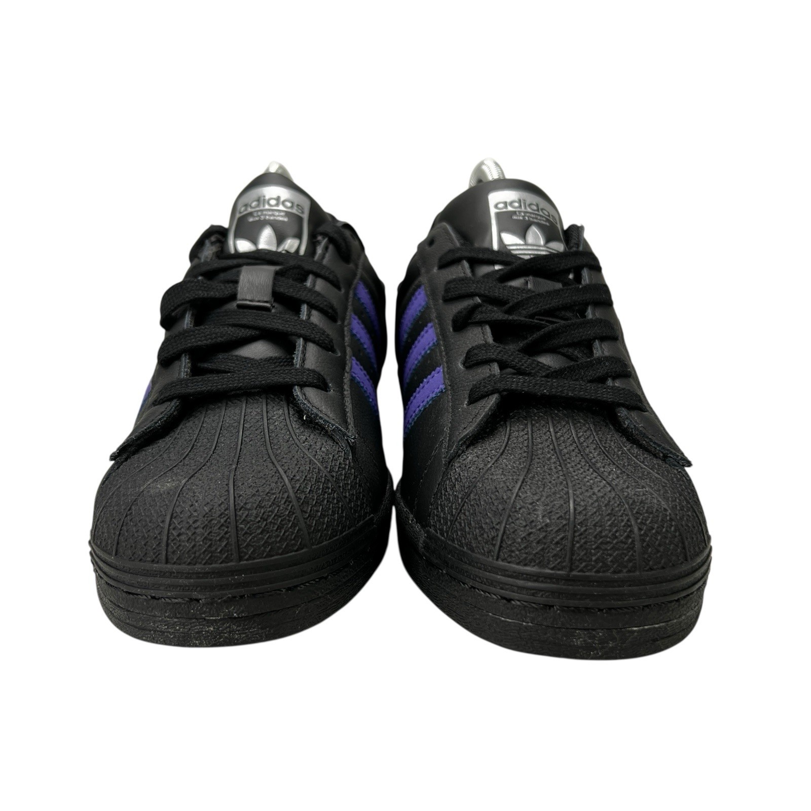 Adidas Superstar Shell Toe Core Black Purple Shoes IE3000 Women’s Sizes 6 – 7.5