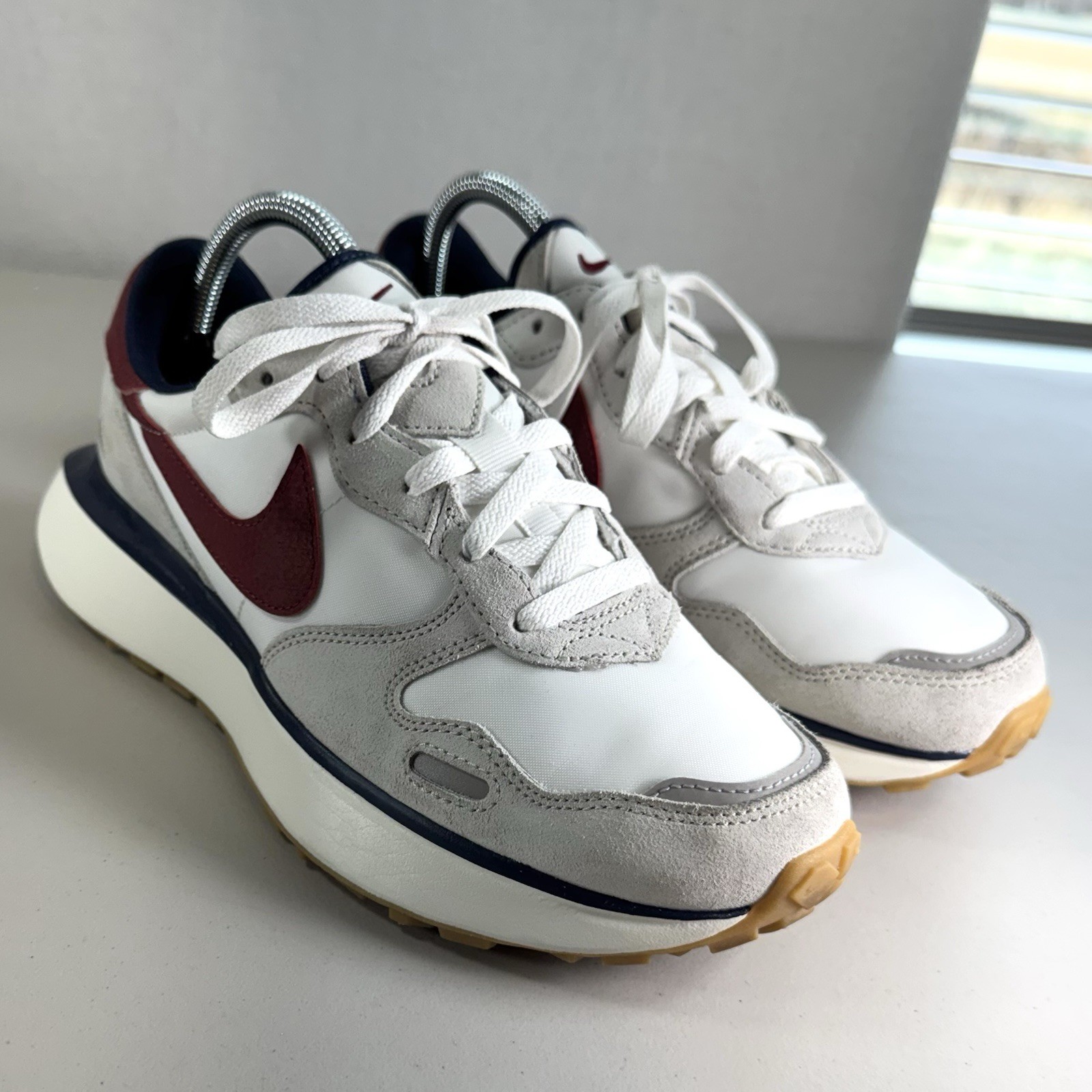 Nike Phoenix Waffle Light Bone Team Red FZ3600-072 W8.5 EU40