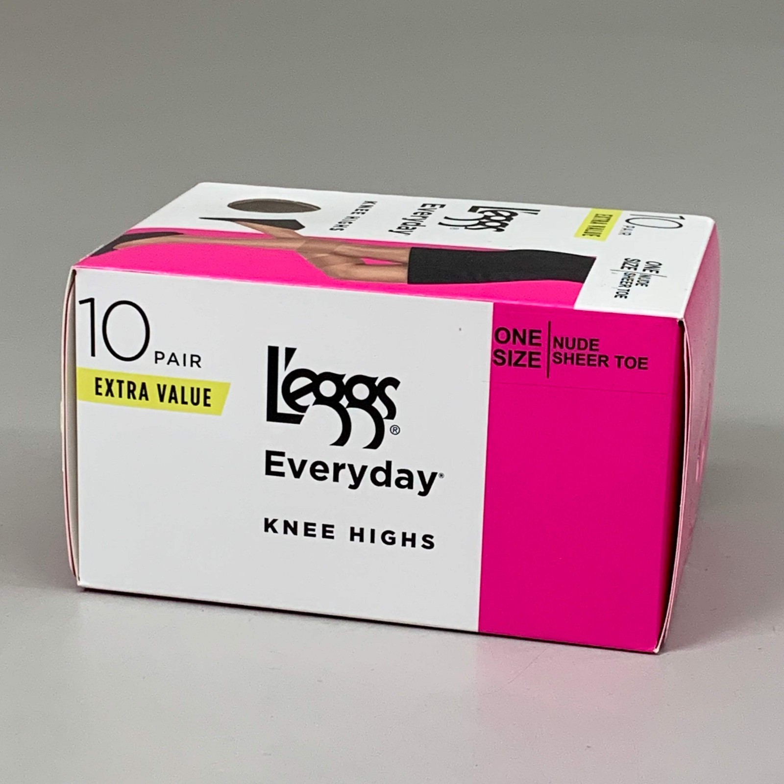 LEGGS Everyday One Size Nude Knee Highs (10 Pair)