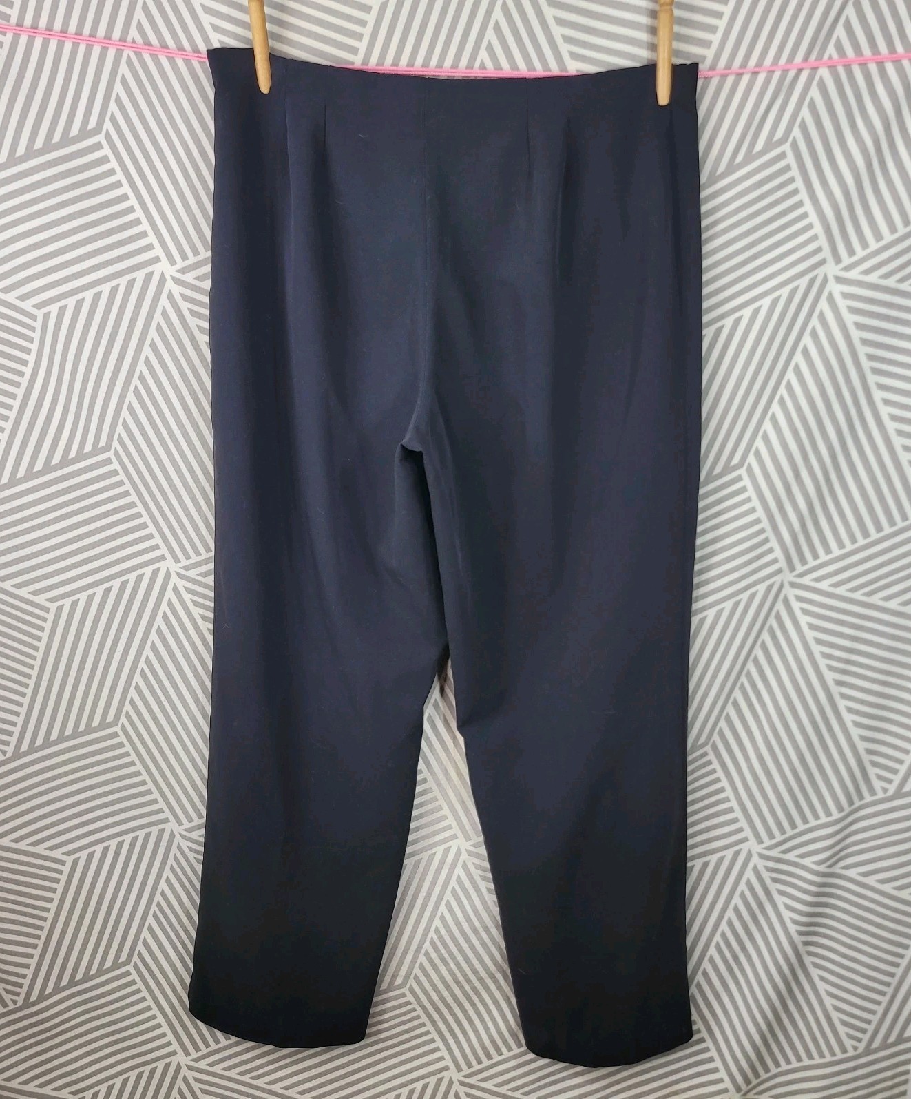 Coldwater Creek Classic Fit Trousers High Rise Pants Size 16 Casual Black career