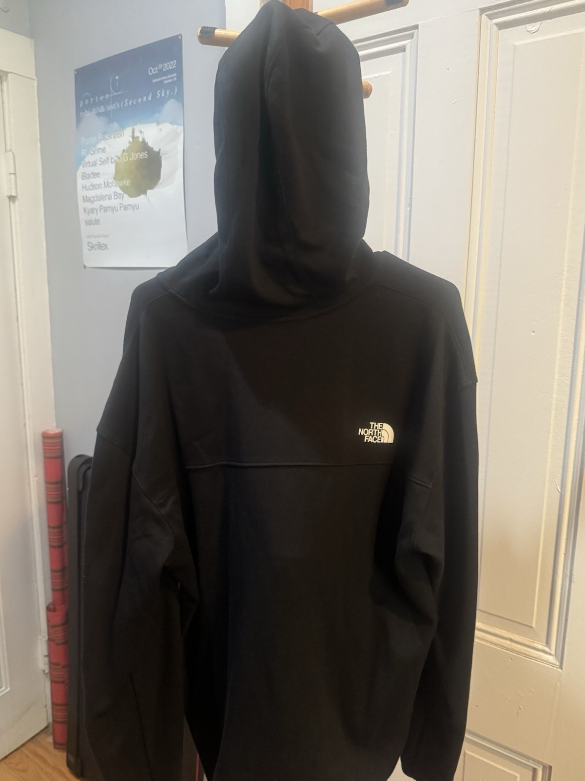 North Face Full Zip Hoodie XL black W/ Tech Logo