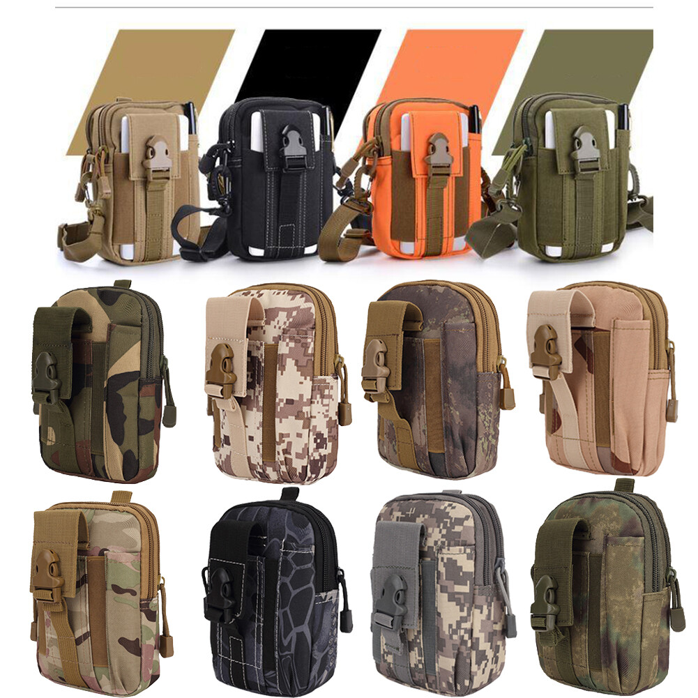 Men’s Tactical Molle Pouch Military EDC Waist Belt Fanny Bags Cell Phone Pocket