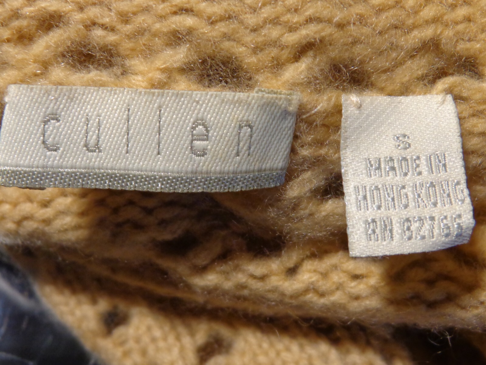 Cullen Sweater Women’s S Light Peach 100% Cashmere Turtle Neck Open Knit
