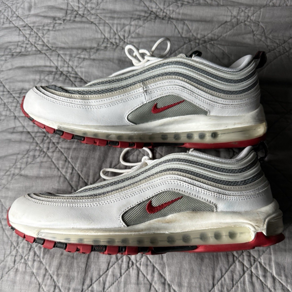 Nike Air Max 97 Men’s White/Gray/Red White Bullet