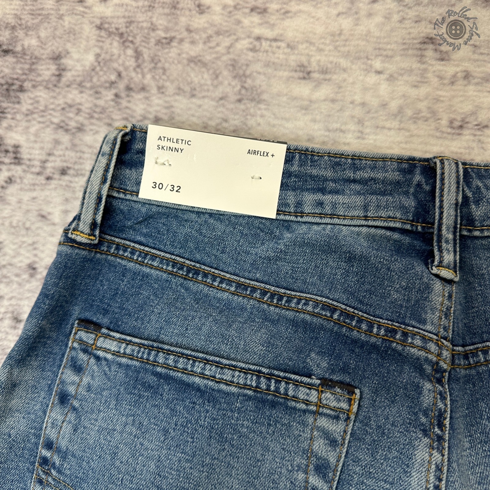 NWT American Eagle AirFlex+ Athletic Skinny Jeans Men’s 30×32 Medium Wash 6283