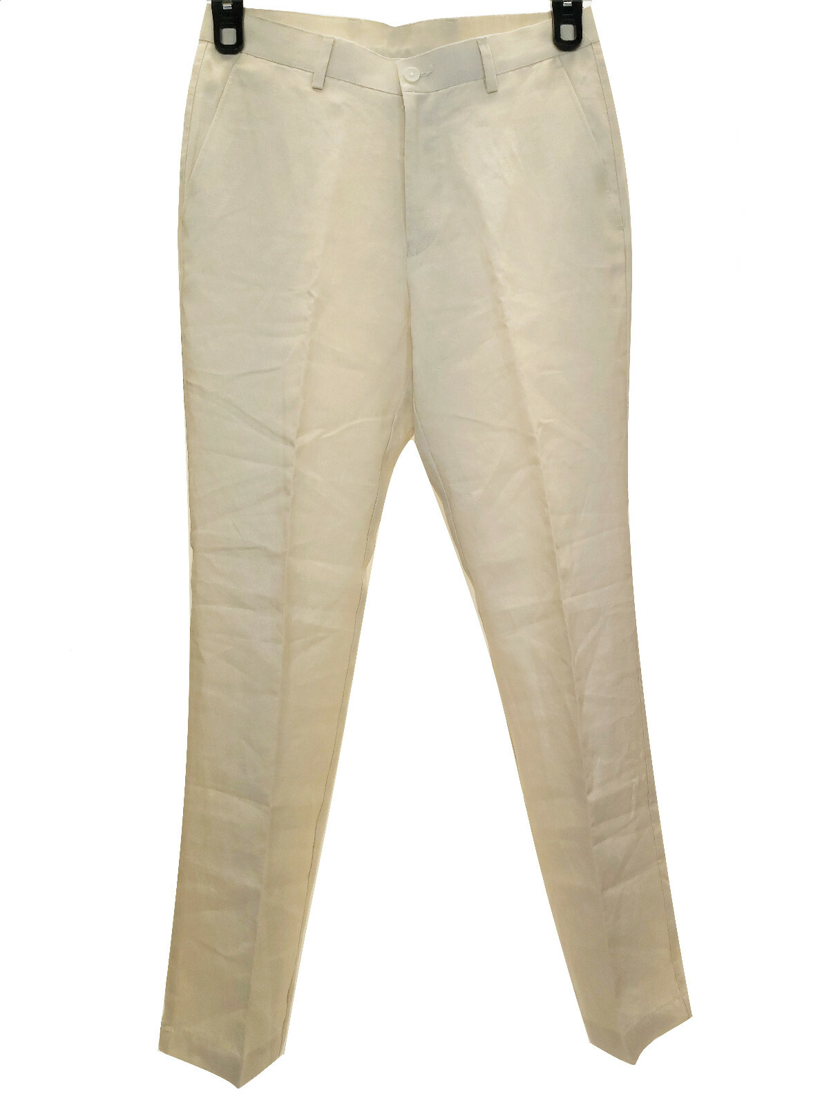 Calvin Klein Men’s Classic Slim Fit Solid Linen 4-Pocket Pants TAN, 32x34L