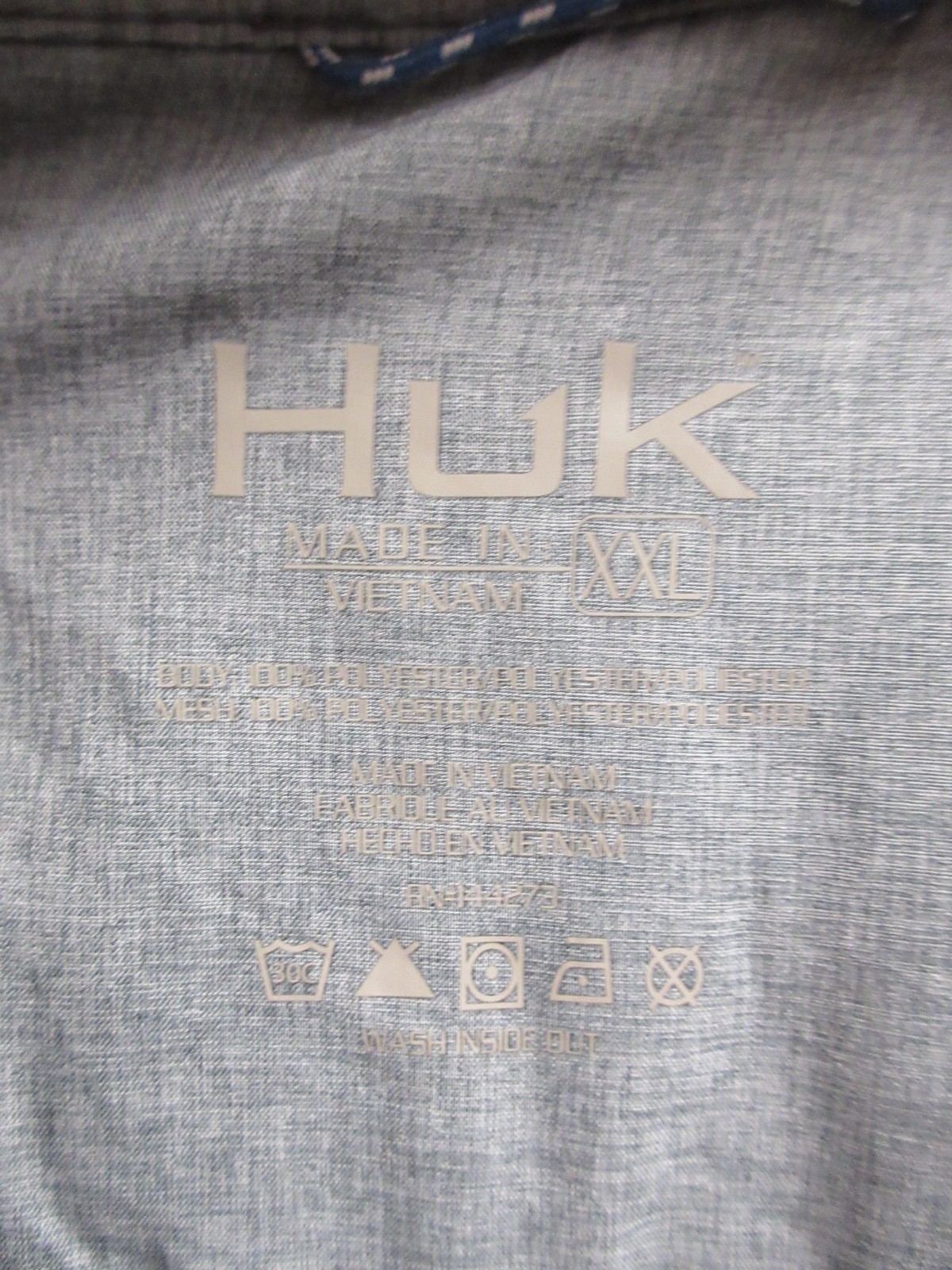 Huk Fishing Mens Hawser Corduroy Button Down LS Shirt XXL Volcanic Ash