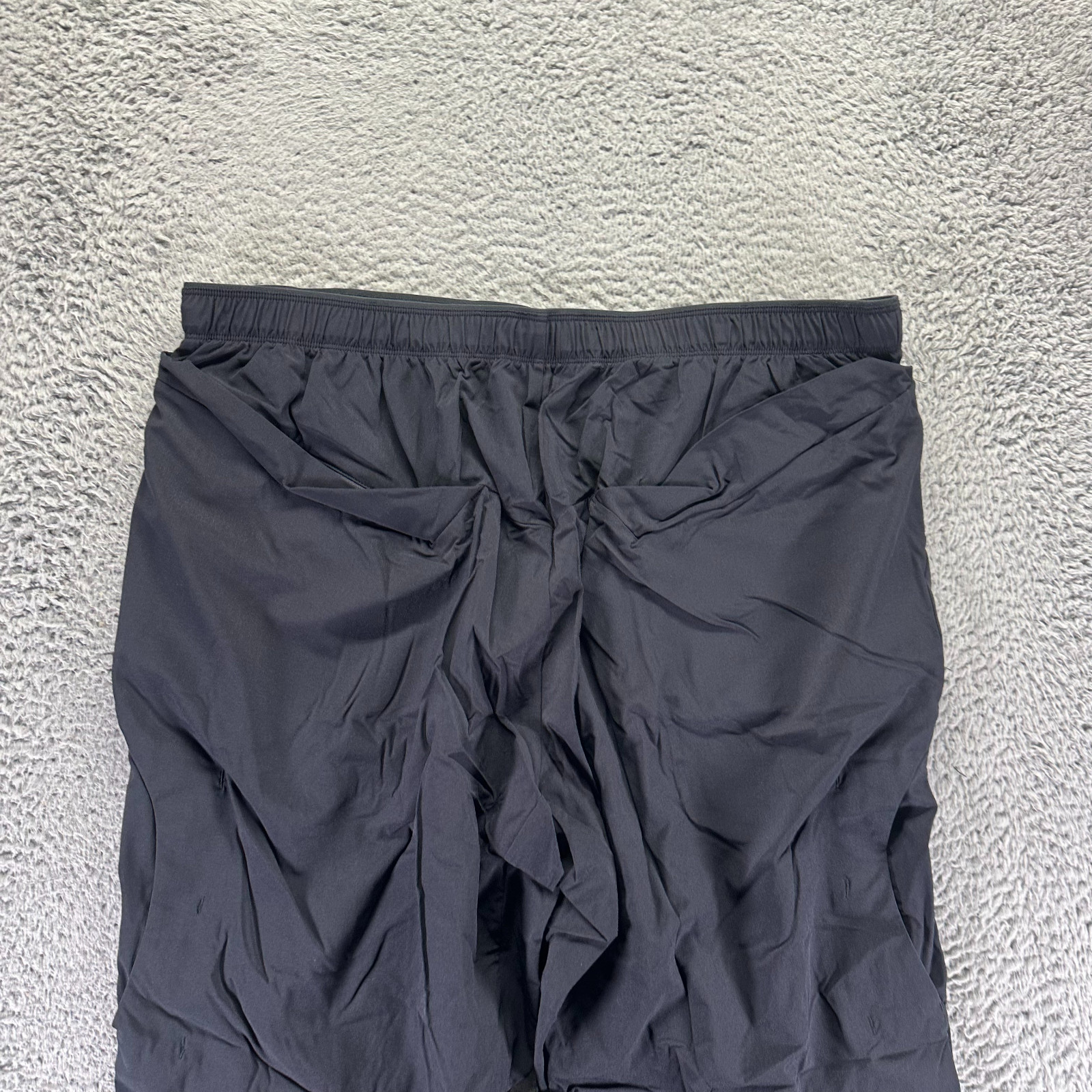 Paskho Pant Mens XL Black Nylon Windbreaker Straight Hiking Gorpcore Stretch