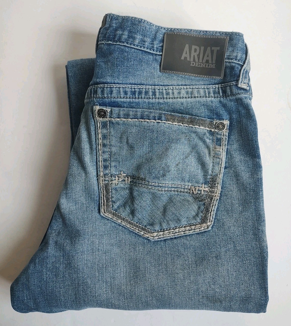 Ariat M2 Traditional Relaxed Boot Cut Men’s Jeans Blue Cowboy Denim Western 34