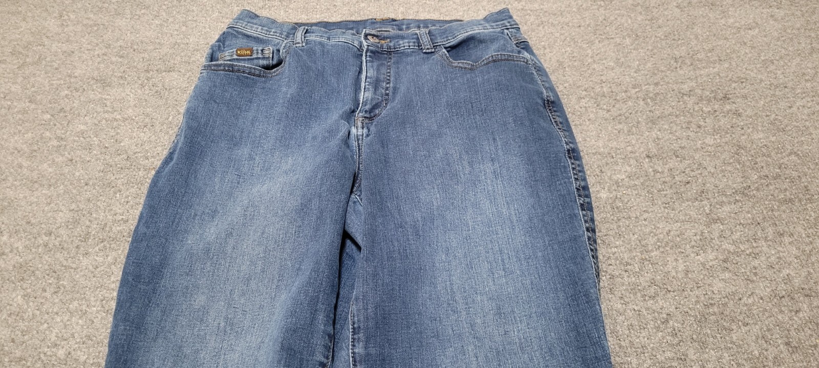 Kuhl Denim Jeans Women’s 12 Reg Stretch Straight Leg High Rise Comfy Outdoor
