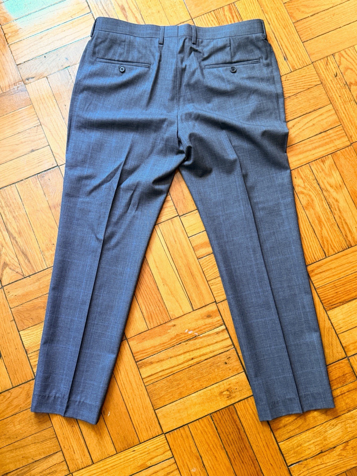 J.CREW Men’s Ludlow Suit Gray Blue Plaid 42R 33×28.5 Brand New With Tags Unworn