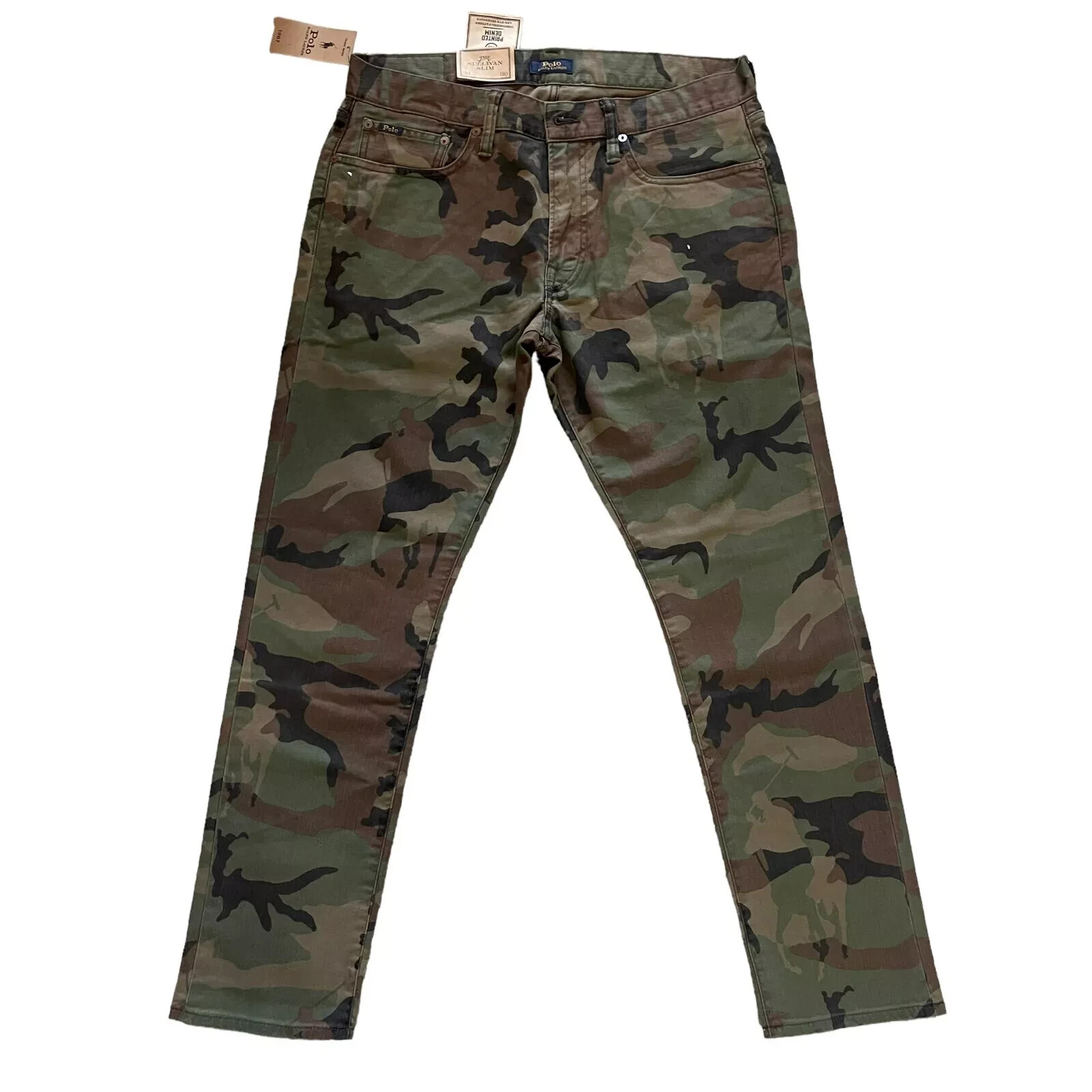 Polo Ralph Lauren Men’s Sullivan Slim Straight Camouflage Stretch Denim Jeans
