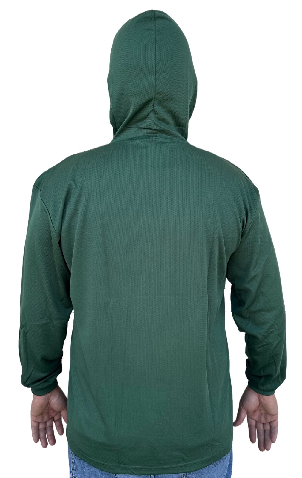 Hoodie Green High Visibility Shirt / Air Cooling Flow w/ UV Protection