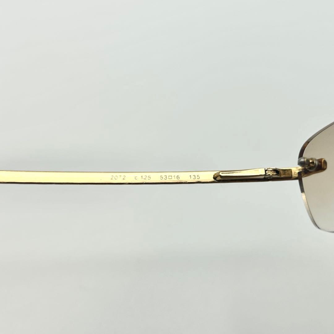 CHANEL 2072 Matelassé Sunglasses Rimless Two-Point Design lightweight appearance