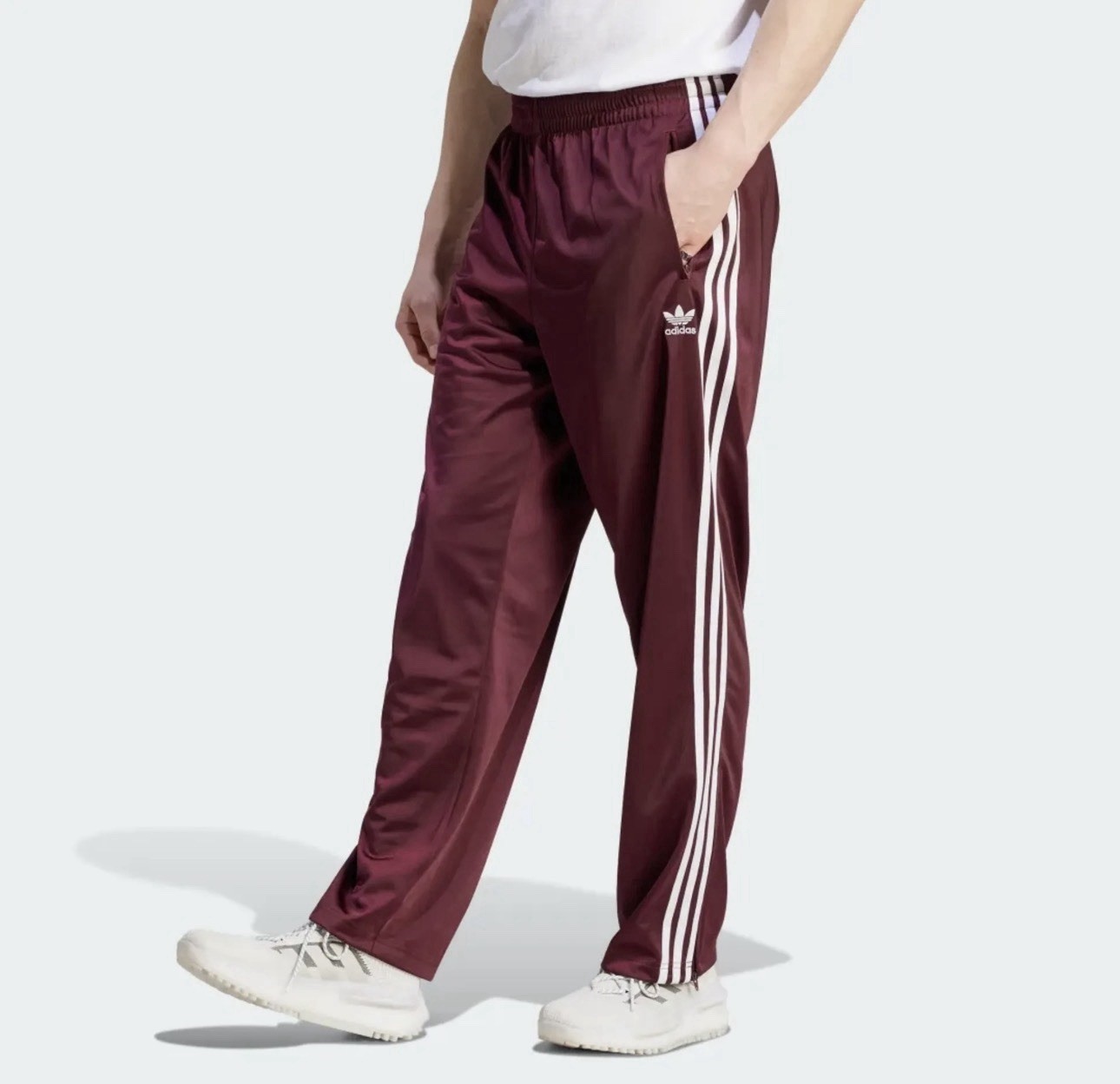 Adidas Classic Firebird Tracksuit Maroon Burgundy 2 Piece Set Authentic MSRP$150