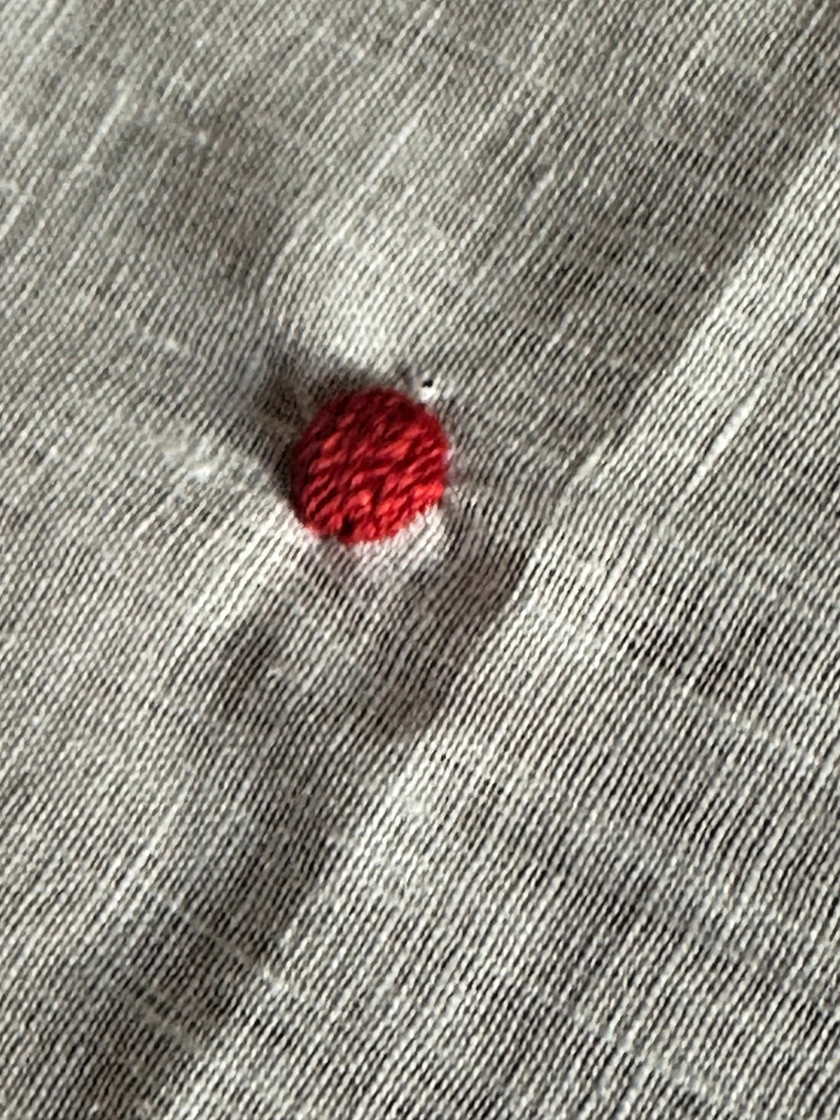 Rare KITON Napoli “Red Dot” Linen Pocket Square – 100% Linen – Luxury Handmade I
