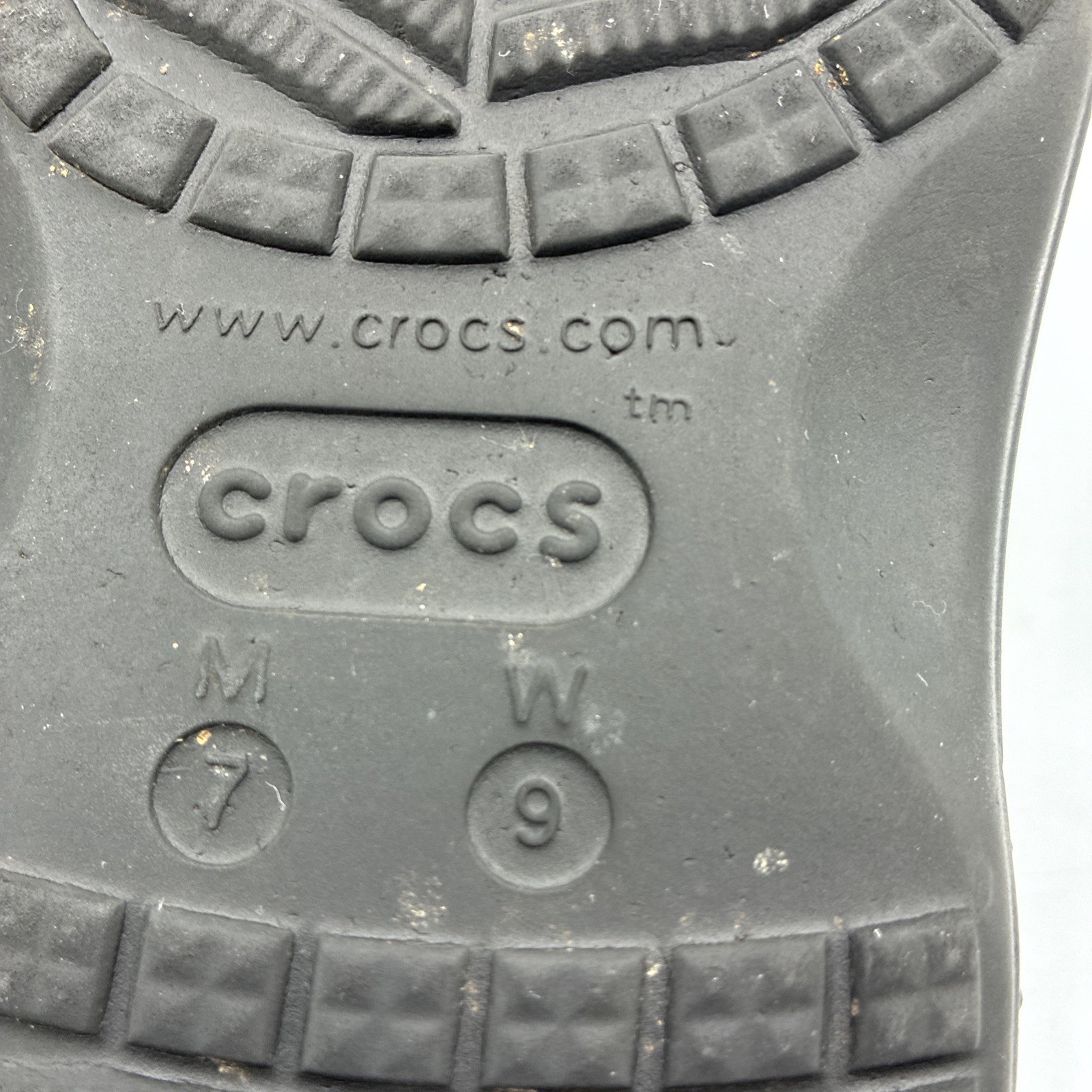 Crocs Baya Slide Sandals Unisex M7 W9 Black Comfort Double Strap Slip On EUC