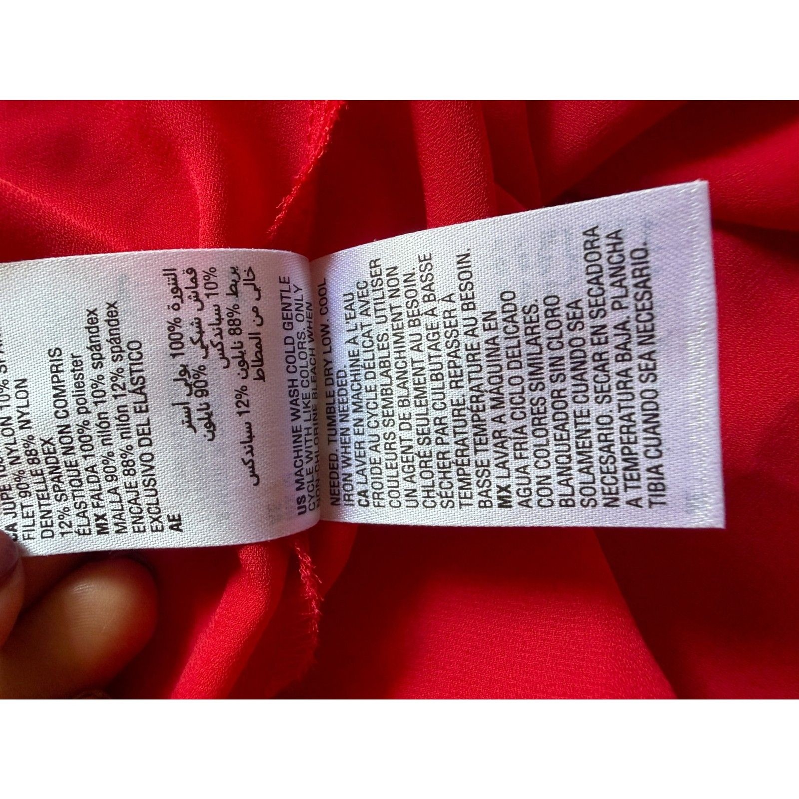 INC International Concepts Intimates Red Lace Lingerie Tank Dress