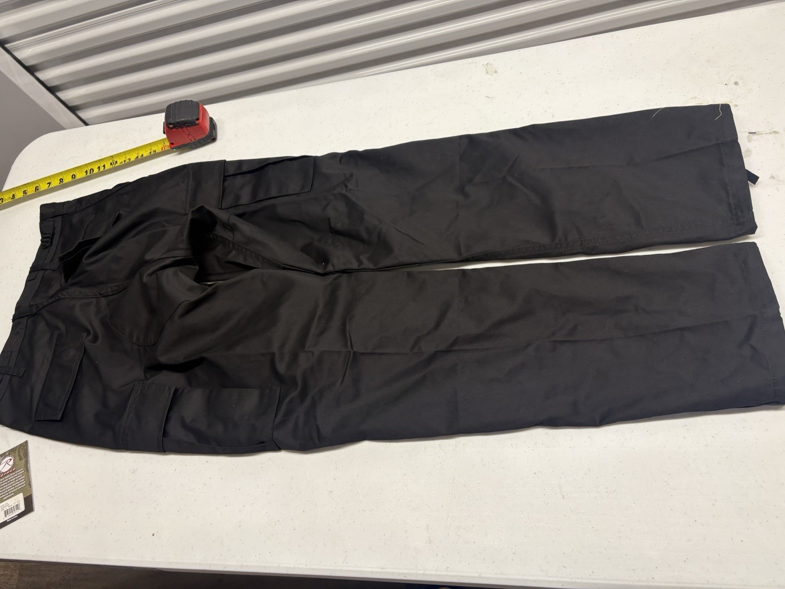 Rothco BDU Pants Mens Small Regular Black Tactical Cargo Military NWT