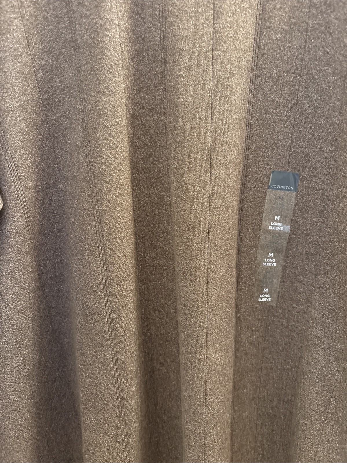 NWT Covington Pullover Shirt Sweater Long Sleeve Brown Men’s Medium