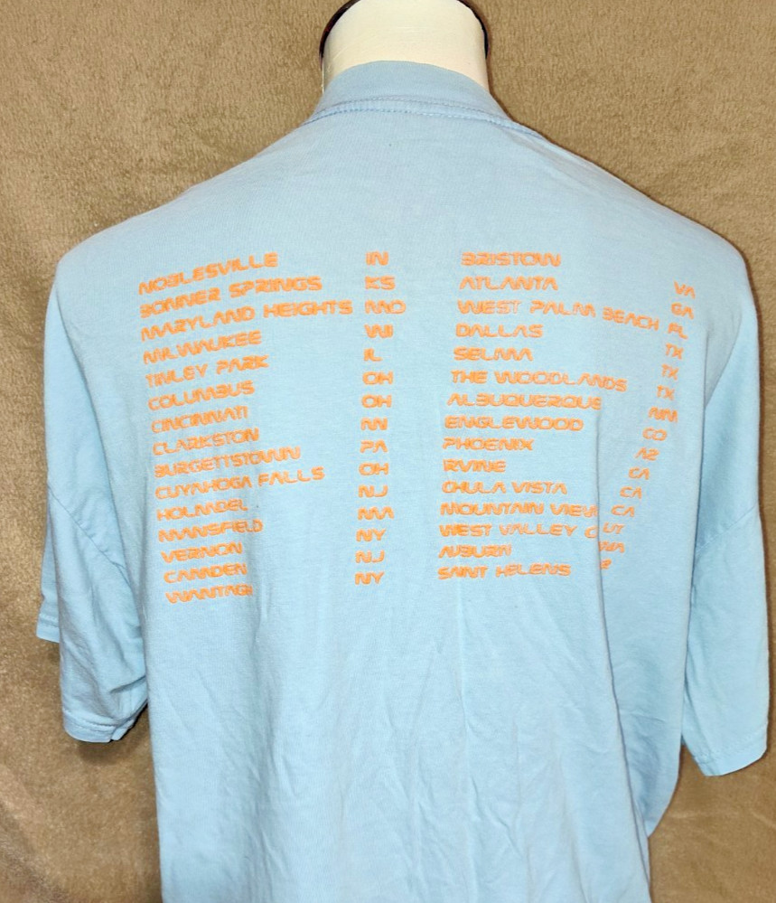 VTG 1992 RARE Lollapalooza Double Sided Festival Tshirt Mens XL