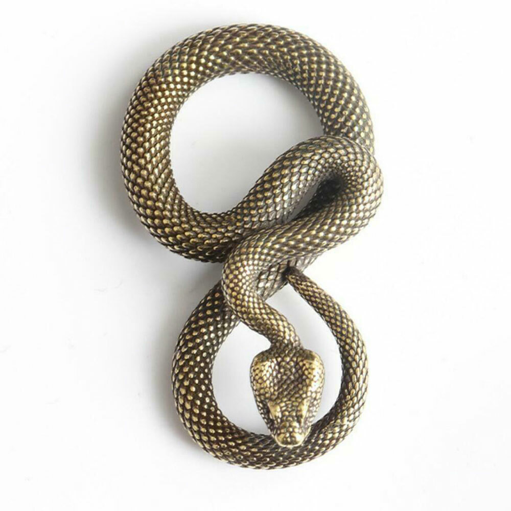 1/2/5Pcs Artistic Copper Snake Pendant Wallet Bag Car keychain Accessories
